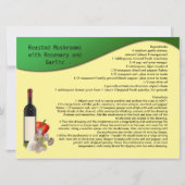 Rezept-Karte Einladung (Vorderseite)