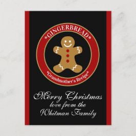 Rezept-Karte Feiertagspostkarte