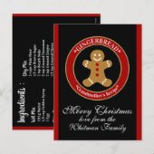 Rezept-Karte Feiertagspostkarte (Vorne/Hinten)