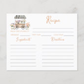 Rezept-Karte für das Brautparty frisch (Vorderseite)
