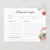 Rezept-Karte für das Brautparty frisch (Vorderseite)
