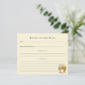 Rezept-Karte für das Brautparty frisch (Stehend Vorderseite)