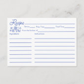 Rezept-Karte für das Brautparty frisch Begleitkarte (Vorderseite)