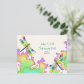 Rezept-Karte für das Fraktal der Libellen Postkarte (Stehend Vorderseite)