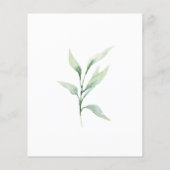 Rezept-Karte für das klassische formale grüne Brau (Rückseite)