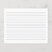 Rezept-Karte für die "Braut-zu-sein" - Blaue Blume (Rückseite)