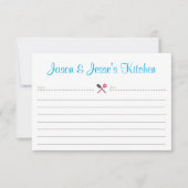 Rezept-Karte für Dusche oder Haushaltswärmung (Vorderseite)