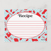 Rezept-Karte für Elizabeth Custom Postkarte (Rückseite)