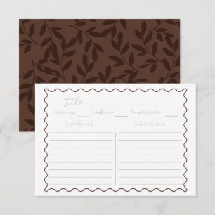 Rezept-Karte für Herbst-Rezepte