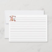 Rezept-Karte für Kaffee und Kirschkuchen (Rückseite)