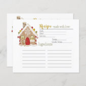Rezept-Karte für Lebkuchen (Vorne/Hinten)