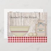 Rezept-Karte für Oma Postkarte (Vorne/Hinten)