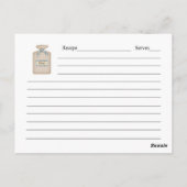 Rezept-Karte für Oma Postkarte (Rückseite)