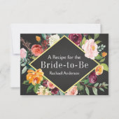 Rezept-Karte für Rustikale Herbstflora (Vorderseite)