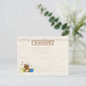 Rezept-Karte für teddy-Koch Postkarte (Stehend Vorderseite)