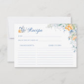 Rezept-Karte für Zitrone und Brautparty (Vorderseite)