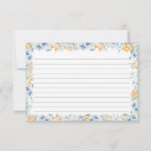 Rezept-Karte für Zitrone und Brautparty (Rückseite)