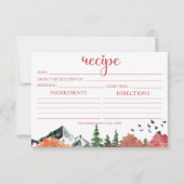 Rezept-Karte Herbst Bergwald (Vorderseite)