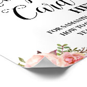 Rezept-Karte hier Brautparty-Zeichen verlassen Poster (Ecke)