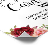 Rezept-Karte hier Brautparty-Zeichen verlassen Poster (Ecke)