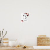 Rezept-Karte hier Brautparty-Zeichen verlassen Poster (Küche)