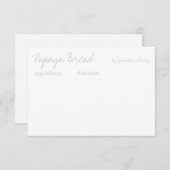 Rezept-Karte | Ihr Rezept |gr (Vorne/Hinten)