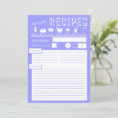 Rezept-Karte in Victoire Blue (Stehend Vorderseite)