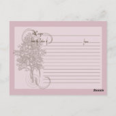 Rezept-Karte mit Foto Postkarte (Rückseite)