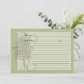 Rezept-Karte mit grün formatiertem Speicher (Stehend Vorderseite)