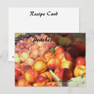 Rezept-Karte - Pfirsiche Postkarte