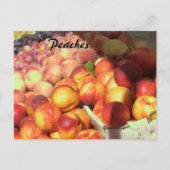 Rezept-Karte - Pfirsiche Postkarte (Vorderseite)