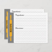 Rezept-Karte Postkarte (Vorne/Hinten)