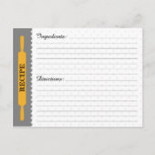 Rezept-Karte Postkarte (Vorderseite)