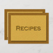 Rezept-Karte Postkarte (Vorne/Hinten)