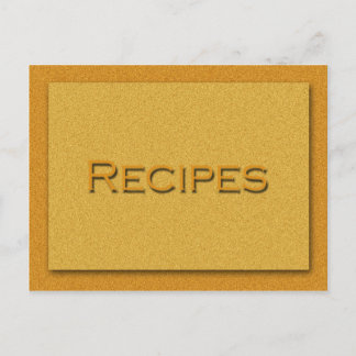 Rezept-Karte Postkarte