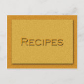 Rezept-Karte Postkarte (Vorderseite)