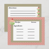 Rezept-Karte Postkarte (Vorne/Hinten)