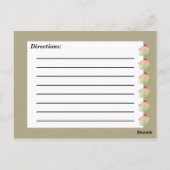 Rezept-Karte Postkarte (Rückseite)