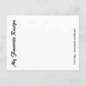 Rezept-Karte - Tomaten Postkarte (Rückseite)