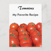 Rezept-Karte - Tomaten Postkarte (Vorderseite)
