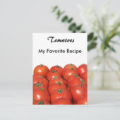 Rezept-Karte - Tomaten Postkarte (Stehend Vorderseite)
