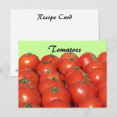 Rezept-Karte - Tomaten Postkarte (Vorne/Hinten)