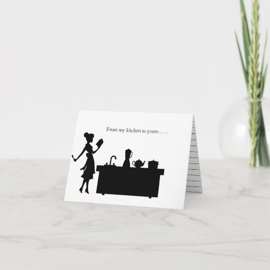 Rezept-Karte - Von meiner Küche zu Ihrer Dankeskarte (Vorderseite)