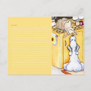 Rezept Kartenbrot aus dem Himmel gelb Postkarte