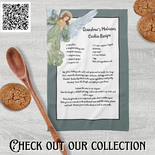 Rezept Keepake Frohe Weihnachts-Engel-Cookies Geschirrtuch