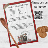 Rezept Keepake Red Christmas Vintag Santa Geschirrtuch