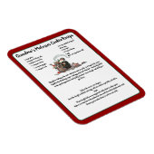 Rezept Keepake Red Christmas Vintag Santa Magnet (Rechte Seite)