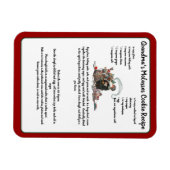 Rezept Keepake Red Christmas Vintag Santa Magnet (Horizontal)