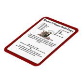 Rezept Keepake Red Christmas Vintag Santa Magnet (Linke Seite)