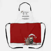 Rezept Keepake Red Christmas Vintager Weihnachtsma Schürze (Vorderseite)